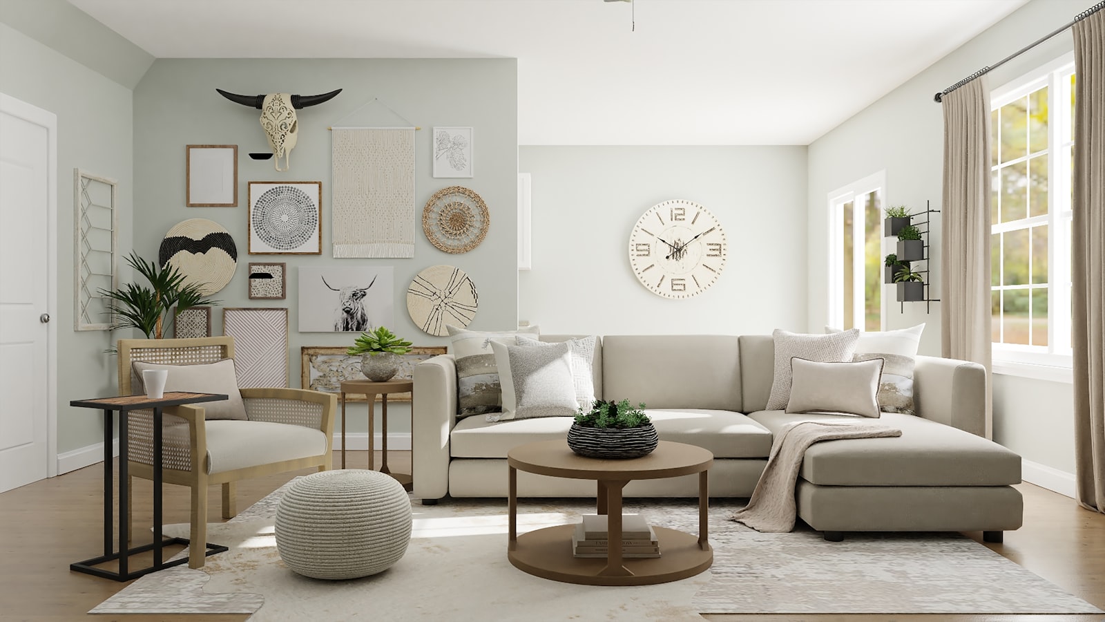 Living room after a full redecoration