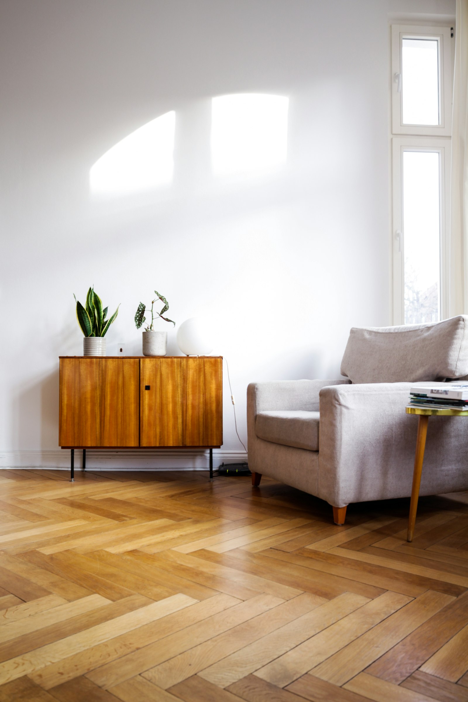 Period home interior freshly decorated in heritage white