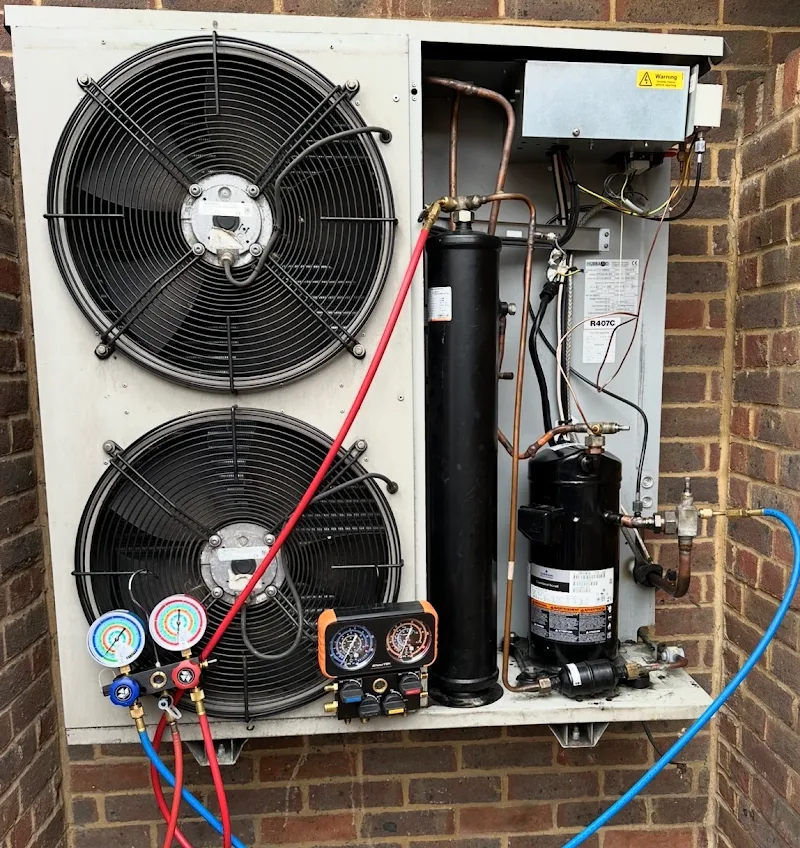 Outdoor condenser unit installation