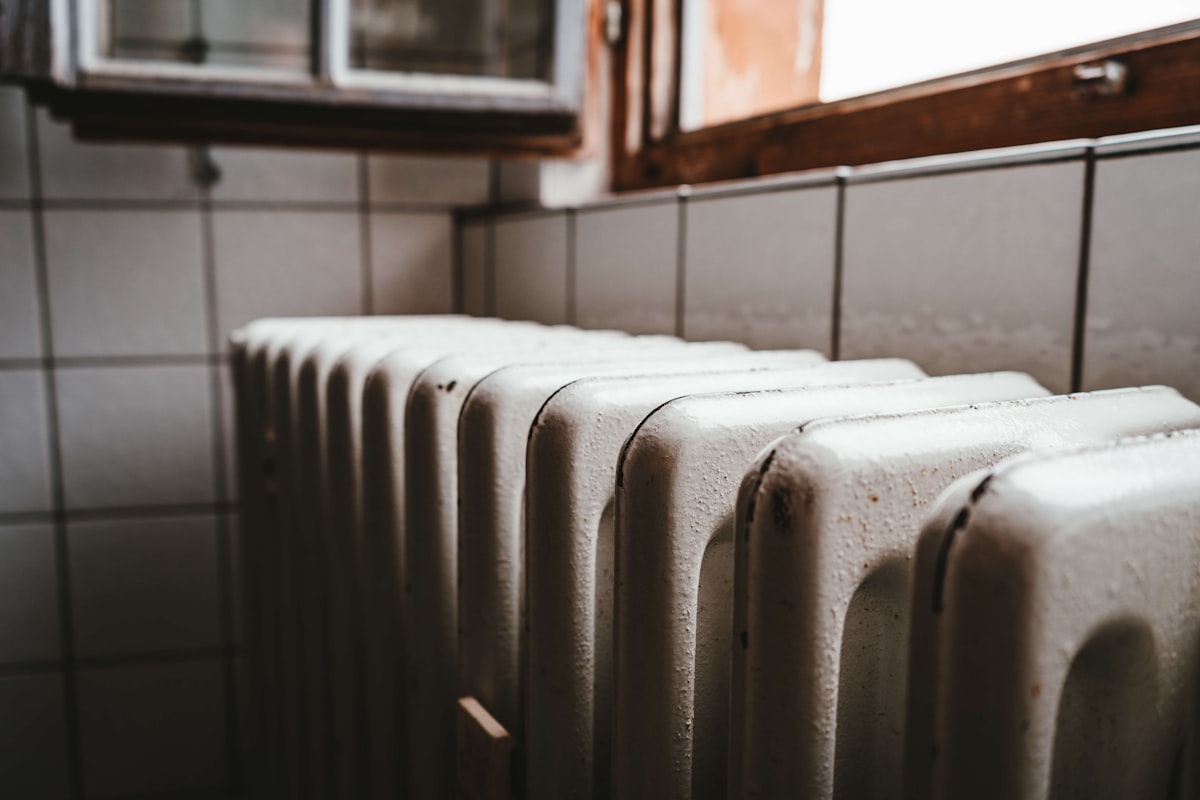 Central heating radiator fitted by J W Roberts