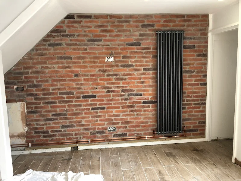 Vertical radiator installation