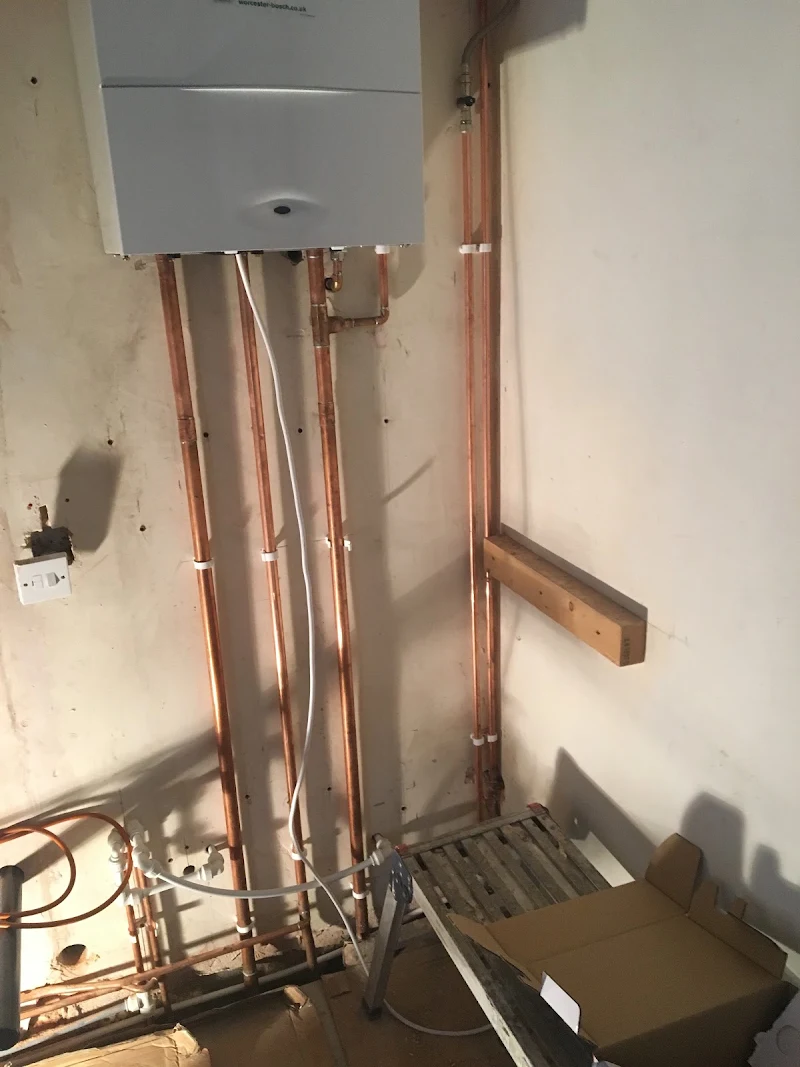New boiler & copper pipework