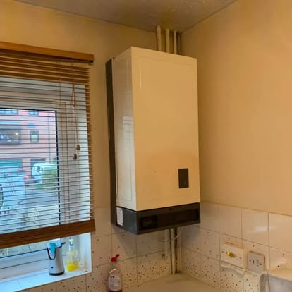New combi boiler installed in a Southampton kitchen by M D Jones