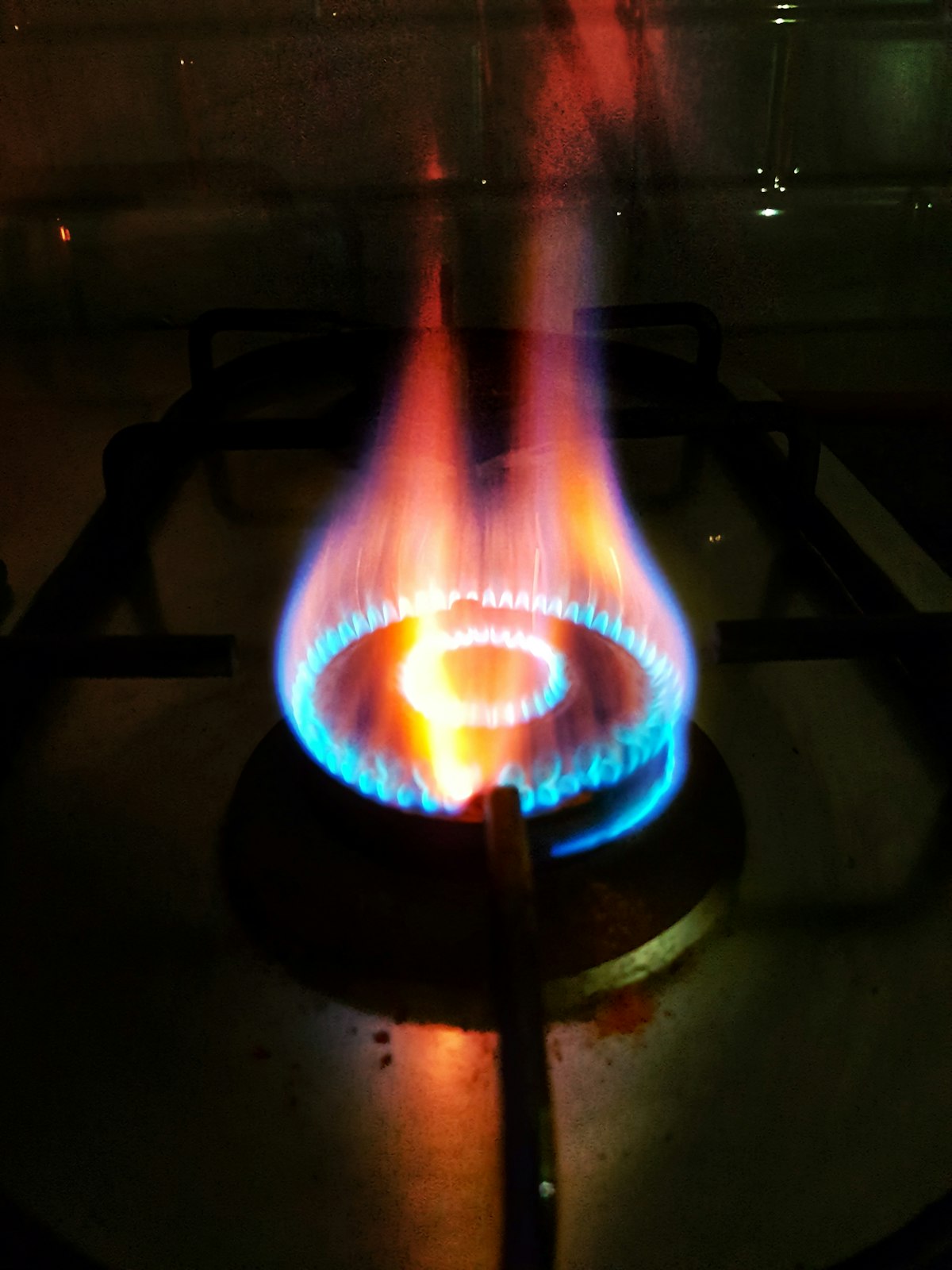 Gas boiler burner running after commissioning
