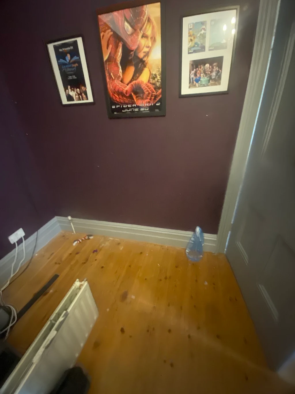 Room mid-way through a radiator replacement