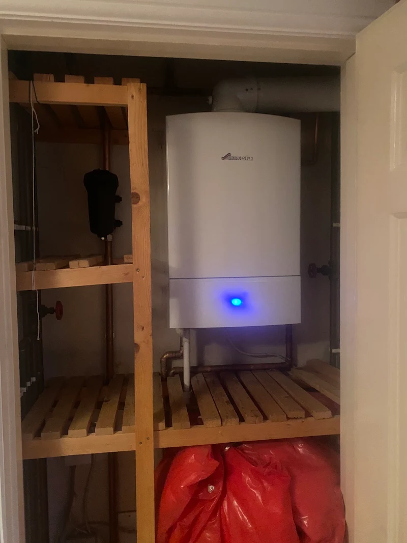Completed boiler installation